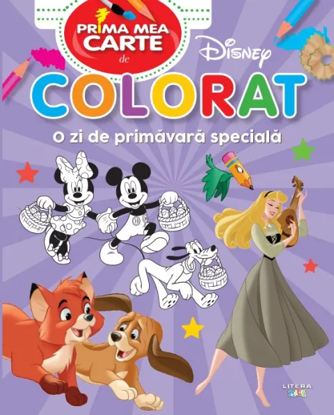 Coperta cărții Disney. Prima mea carte de colorat. O zi de primavara speciala