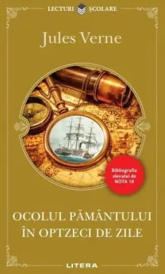Coperta cărții Ocolul pământului în optzeci de zile