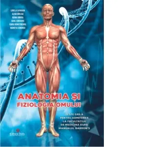 Coperta cărții Anatomia si fiziologia omului. Teste grila pentru admiterea la facultatile de medicina dupa manualul Barrons
