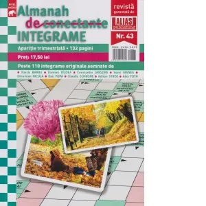 Coperta cărții Almanah de conectante. Integrame. Nr. 43