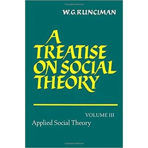 Coperta cărții A treatise on social theory