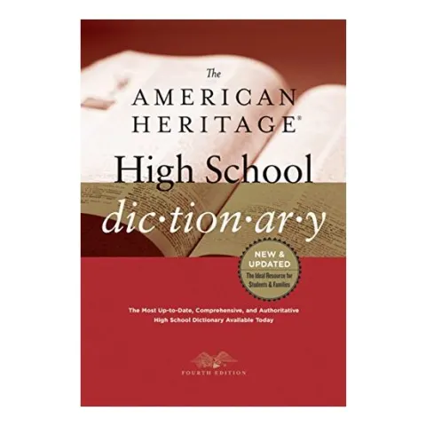 Coperta cărții The American Heritage High School Dictionary