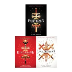 Coperta cărții The Empirium Trilogy 3 Books Collection Set by Claire Legrand (Furyborn, Kingsbane, Lightbringer)
