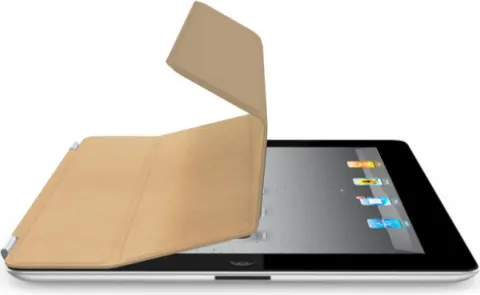 Coperta cărții iPad Smart Cover Piele (Maroniu deschis)