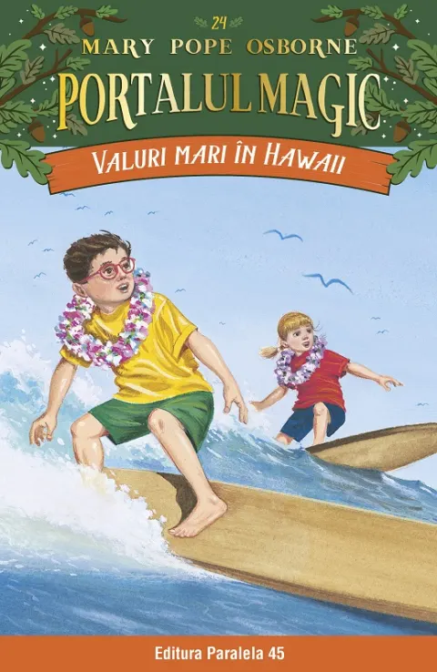 Coperta cărții Valuri mari în Hawaii. Portalul Magic nr. 24