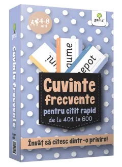 Coperta cărții Cuvinte frecvente pentru citit rapid de la 401 la 600
