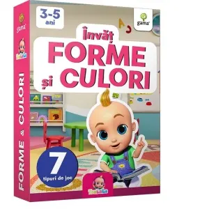 Coperta cărții Invat forme si culori (3-5 ani)
