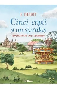 Coperta cărții Cinci copii și un spiriduș