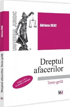 Coperta cărții Dreptul afacerilor. Teste-grila