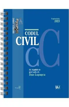 Coperta cărții Codul civil Septembrie 2023 Ed. Spiralata