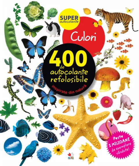 Coperta cărții Culori. 400 de autocolante refolosibile