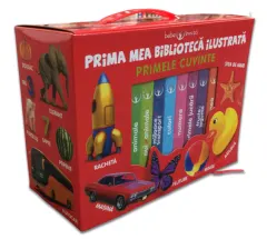 Coperta cărții Cutie Prima mea bibliotecă ilustrată. Primele cuvinte. Bebe învață (8 cărticele)
