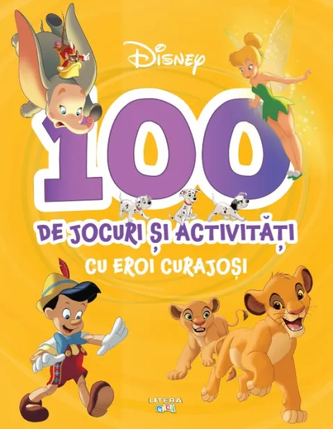 Coperta cărții Disney. 100 de jocuri si activitati cu eroi curajosi