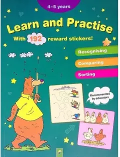 Coperta cărții Learn and Practice With 192 Reward Stickers