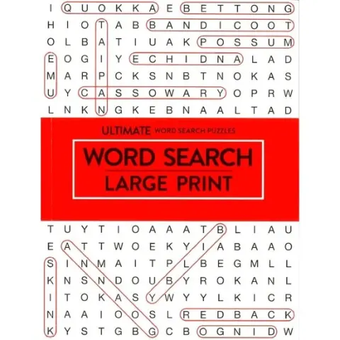 Coperta cărții Ultimate Large Print Wordsearch - Red