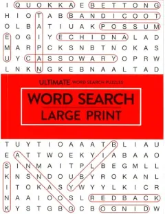 Coperta cărții Ultimate Large Print Wordsearch - Red