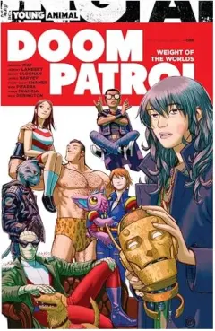 Coperta cărții Doom Patrol, Gerard Way, Mikey Way, Becky Cloonan