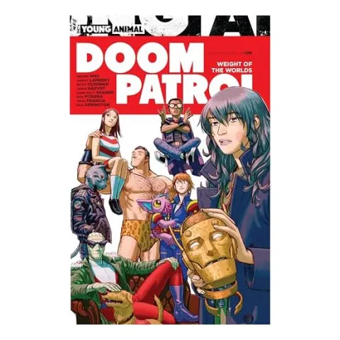 Coperta cărții Doom Patrol, Gerard Way, Mikey Way, Becky Cloonan