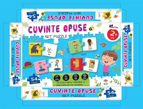 Coperta cărții Cuvinte opuse. Puzzle - 54 piese