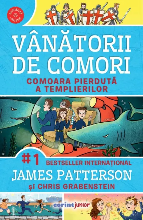Coperta cărții Vânătorii de comori. Comoara pierdută a templierilor
