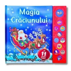 Coperta cărții Magia Craciunului. Carte cu 11 sunete festive
