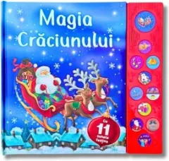 Coperta cărții Magia Craciunului. Carte cu 11 sunete festive