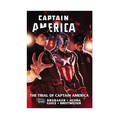 Coperta cărții The trial of Captain America