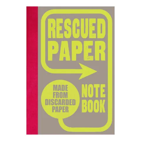 Coperta cărții Rescued Paper Notebook, Hardcover (Eco-Friendly Recycled Paper Notebooks, Environmentally Friendly Journal)