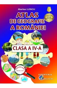 Coperta cărții Atlas de geografie a Romaniei - Clasa 4 Ed.2024