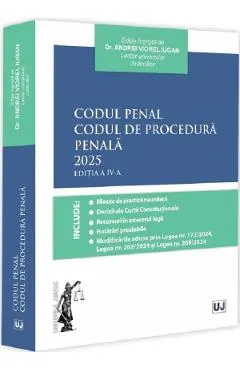 Coperta cărții Codul penal. Codul de procedura penala 2025 Ed.4