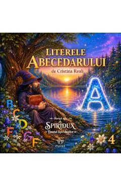 Coperta cărții Literele abecedarului. Seria Povesti din Spiridux. Tinutul Spiridusilor Vol.4
