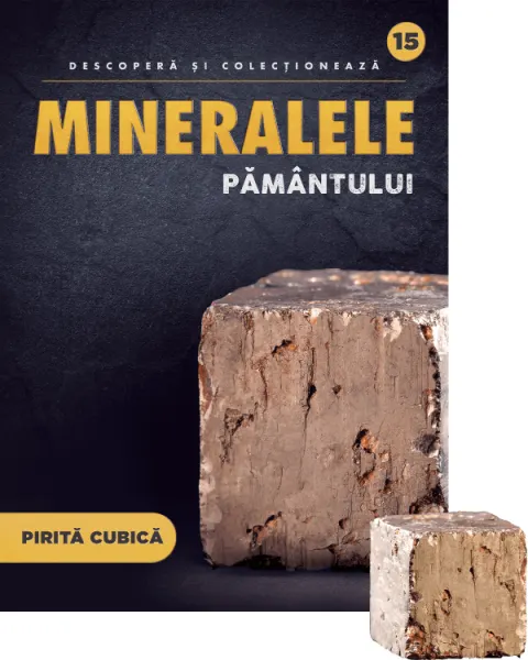Coperta cărții Pirita Cubica. Volumul 15. Mineralele Pamantului