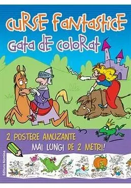 Coperta cărții Curse fantastice 3 (albastru-mov, animale)