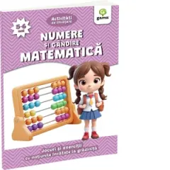 Coperta cărții Numere si gandire matematica. Jocuri si exercitii cu notiunile invatate la gradinita (5-6 ani)