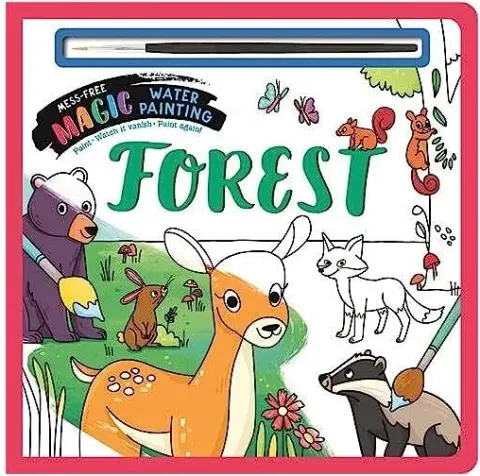 Coperta cărții Forest: Mess-Free Magic Water Painting, Bonnier Books