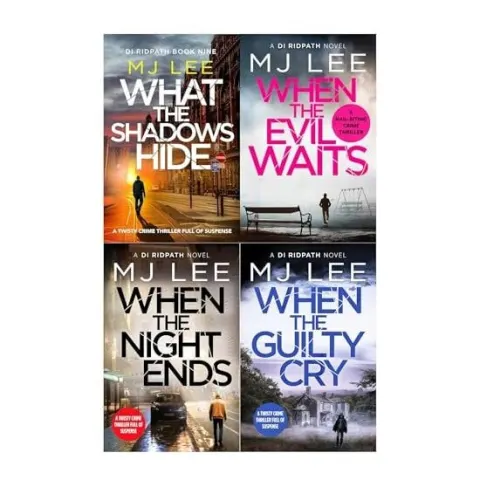 Coperta cărții M J Lee Di Ridpath Collection 4 Books Set (when The Evil Waits, When The Guilty Cry, When The Night Ends, What The Shadows Hide)