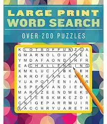 Coperta cărții Large Print Word Search