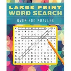 Coperta cărții Large Print Word Search