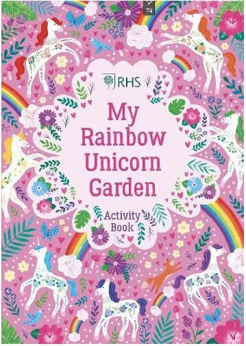Coperta cărții My Rainbow Unicorn Garden Activity Book: A Magical World of Gardening Fun!