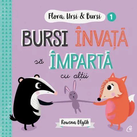 Coperta cărții Flora,Ursi & Bursi (1). Bursi învață să împartă cu alții