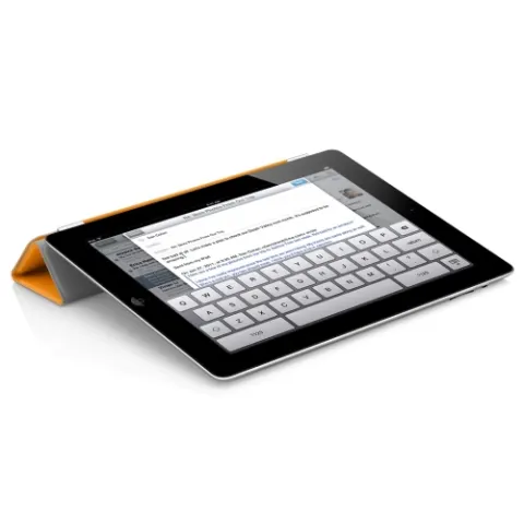 Coperta cărții iPad Smart Cover Poliuretan (Portocaliu)