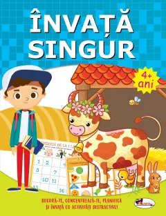 Coperta cărții Invata singur. Carte de activitati +4 ani
