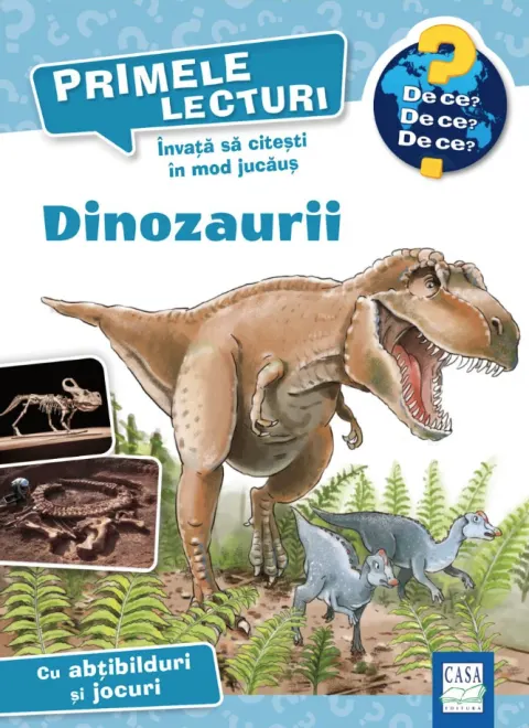 Coperta cărții Primele lecturi. Dinozaurii