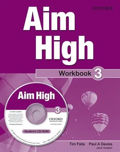 Coperta cărții Aim High 3 Workbook & CD-ROM- REDUCERE 50%