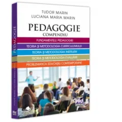Coperta cărții Pedagogie. Compendiu. Fundamentele pedagogiei, teoria si metodologia curriculumului, teoria si metodologia instruirii. Teoria si metodologia evaluarii, problematica educatiei contemporane