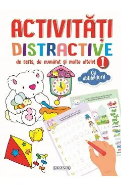 Coperta cărții Activitati distractive de scris, de numarat si multe altele! 1