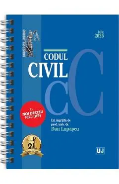 Coperta cărții Codul civil Iulie 2025 Ed. Spiralata