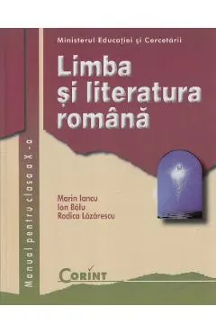 Coperta cărții Limba romana - Clasa 10 - Manual - Marin Iancu, Ion Balu, Rodica Lazarescu