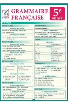 Coperta cărții Pliant Grammaire Francaise 5e annee - Gina Belabed, Claudia Dobre, Diana Ionescu