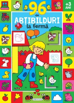 Coperta cărții 96 de abțibilduri la fermă